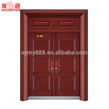 Modern main door designs exterior security steel two leaf door